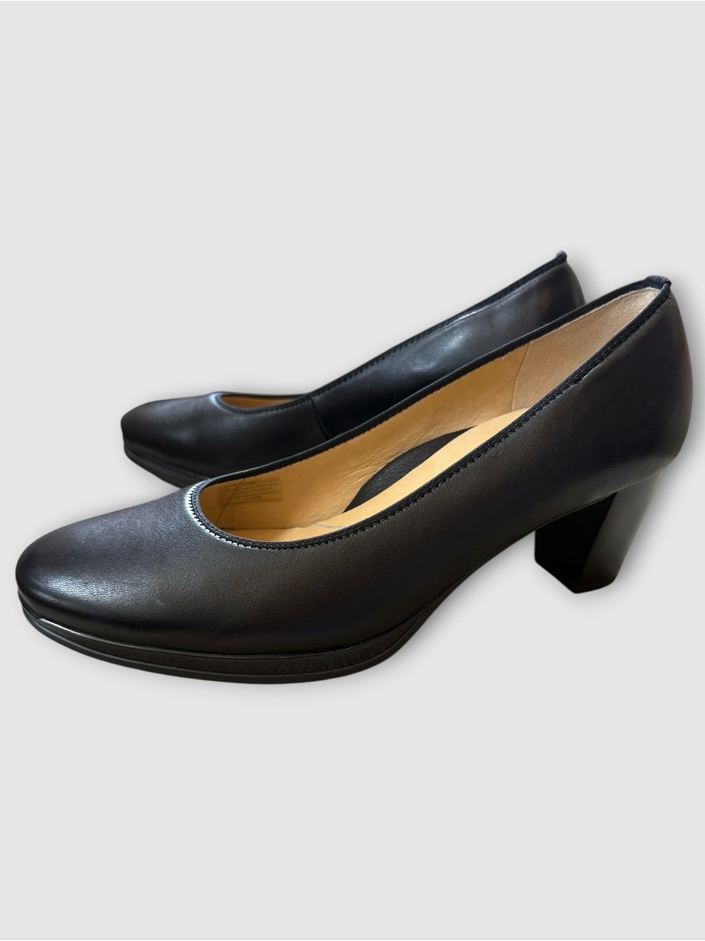 Ara Ophelia Comfort Soft Black Women’s Leather Pumps Sz 6.5